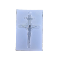 Moule en silicone thème Pâques Croix Jésus, pour résine époxy, commémoratif Jérusalem, fait main, créatif, pour décoration artistique DIY