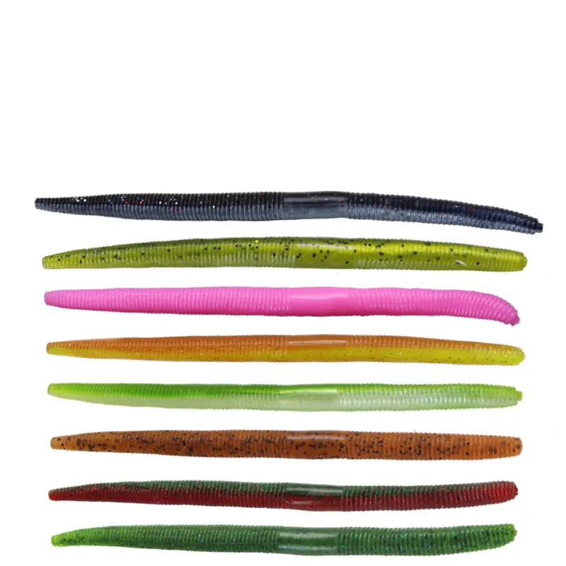 Jetshark 14cm 8g 8colors PVC Wholesale Loach Earthworm Bait Soft Fishing Lure