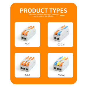 Diy Go D2-2/D3-3 Draad Connectoren 222 223 Compacte Geleider Spl Mini Push-In Terminal Blok Kabel Splitsing Voor Led Licht Conector - Product Image 5