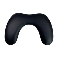 Coussin à ongles ergonomique professionnel en forme de U avec revêtement en cuir PU, pliable, pour le soutien des mains, compatible UV, design peu encombrant