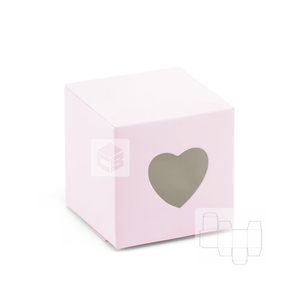 350gms ou 400gms papier couché boîte pliante emballage bonbons de <span class=keywords><strong>mariage</strong></span> faveurs boîte pour les invités avec personnalisation fenêtre en forme de coeur - Product Image 4