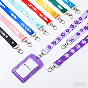 สายคล้องคอโพลีเอสเตอร์รักษ์โลก พิมพ์ลายสกรีน ดีไซน์น่ารัก พร้อมคลิปโลหะสำหรับใส่บัตรประจำตัว พวงกุญแจ สำหรับครู ท่องเที่ยว - Product Image 3