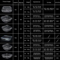 Boîtes en plastique PET transparentes pour croissants, pâtisseries, desserts, gâteaux, boulangerie, contenants en plastique pour croissants pour supermarchés, prix d'usine