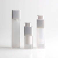 Flacon pompe sans air carré en acrylique Drunk Elephant de 15 ml, 30 ml, 50 ml pour l'emballage de cosmétiques