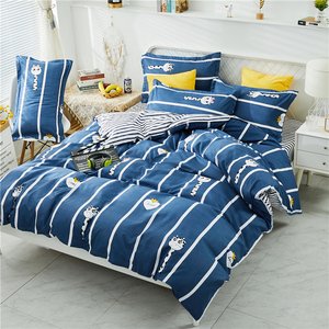 Tùy chỉnh sợi nhỏ thoải mái in hươu cao cổ phim hoạt hình Duvet cover bộ đồ giường đặt cho trẻ em - Product Image 1