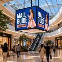 Panel de Pantalla LED Interior P1.86 para Exhibición de Guías en Centros Comerciales con Opción COB HD de Paso Fino, Señalización Digital de Instalación Fija