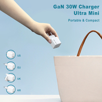 Chargeur Mural PD Portable à Charge Rapide GAN pour Téléphones Mobiles, Design Familial, 30W 35W, pour Samsung Apple iPhone 16