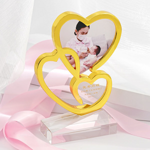 Marco de Fotos de Cristal con Forma de Corazón, Aleación Metálica, Impresión Digital de 12 Pulgadas, Regalo para Enfermeras de Maternidad - Product Image 1
