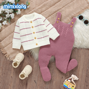 Novedad 2024: Conjunto de Ropa Tejida Mimixiong <span class=keywords><strong>para</strong></span> Bebé Recién <span class=keywords><strong>Nacido</strong></span>, Suéter con Pantalones Integrados - Product Image 6