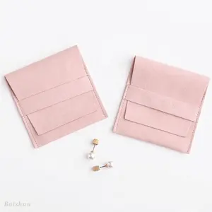 Nuovo Mini sacchetto di gioielli cosmetici da donna per ragazze portamonete carine in microfibra Mini borse