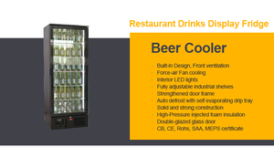 Réfrigérateur vitrine refroidisseur <span class=keywords><strong>de</strong></span> bière commercial en gros 293L <span class=keywords><strong>marque</strong></span> WEILI réfrigérateurs <span class=keywords><strong>de</strong></span> supermarché commerciaux verticaux - Product Image 3