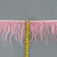 8-10cm Groothandel Op Maat Gemaakte Pluizige Gekleurde Struisvogelveren Trim Franje voor Jurk Kostuum Bruiloft Feest Carnaval Podiumdecoratie
