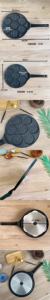 Poêle à frire moderne en aluminium moulé sous pression antiadhésive en granit pour enfants, modèle souriant de <span class=keywords><strong>dessin</strong></span> <span class=keywords><strong>animé</strong></span>, écologique, capacité de 1 à 2 L pour la cuisine à domicile - Product Image 4