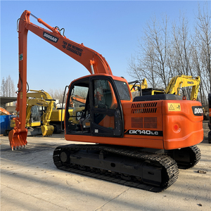 Excavatrice sur chenilles d'occasion Doosan à bras long Dx140, Doosan Dx150 Dx160 Dx140lc-7 d'origine, excavatrice d'occasion Doosan - Product Image 3