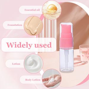 Manufacture High Quality 60ml <b>Plastic</b> Transparent Round Shape Cosmetic Skincare Spray <b>Bottle</b> <b>Empty</b> Makeup <b>Bottle</b> With Lid - Product Image 4