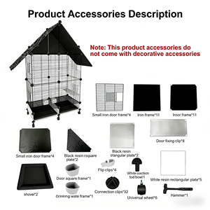Fabrieksgroothandelsprijs Topkwaliteit Grote Parkietkooi voor Meerdere Vogels Metaaldraad Ruim Binnengebruik Grote Vogelkooien - Product Image 2