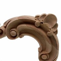 Cadre Floral sculpté décalcomanies en bois Applique d'angle pour meubles décoration de la maison