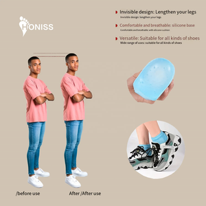 Adelomorphic rizzsoles ถุงเท้าเพิ่มความสูงสูงสุดสำหรับเล่นกีฬาแผ่นรองส้นหนากันลื่น2.5/3.5ซม. พื้นรองเท้าเพิ่มความสูงครึ่งหนึ่งสำหรับผู้หญิงผู้ชาย - Product Image 6