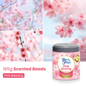 Ambientador con fragancia de larga duración con cuentas aromáticas de cristal rosa de 185g al por mayor para el hogar, la Oficina y el coche - Product Image 3