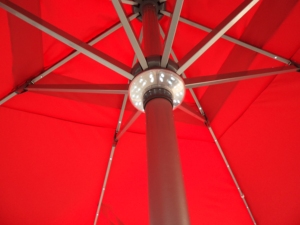 500CM Solar Power Aluminum Parasol - Product Image 3