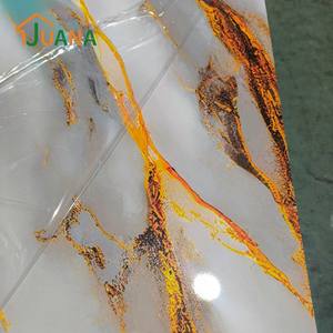 ألواح حائط رخامية من كلوريد البولي فينيل مقاومة للماء للأشعة تحت البنفسجية من المصنع مباشرة ألواح رخامية من كلوريد البولي فينيل لخلفية التلفزيون - Product Image 5