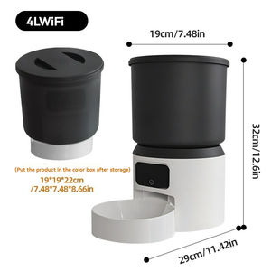 Comedero Automático Inteligente para Mascotas con Control Remoto WiFi, Venta al por Mayor de Fábrica, Tazón de Gran Capacidad de 4L, Elegante Tazón de Plástico para Perros y Gatos - Product Image 6