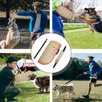 Perlengkapan Pelatihan Anjing Profesional K&9 Attack Protection, Termasuk Sarung Gigitan Tahan Lama, Tongkat Tarik, Bar, Perlengkapan Pelatihan Jute Bergaya, Kain Nilon
