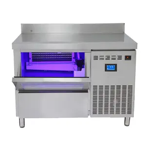 High quality 80 kg ice cube maker machine with work station