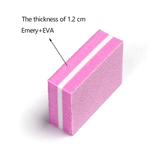 Bán Sỉ Giũa Móng Mini 100/180 Grit Tùy Chỉnh Hai Mặt Miếng Bọt Biển EVA Miếng Đệm Móng Màu Hồng Cho Nữ - Product Image 5