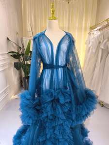 Robe longue en gaze fine S1646N pour femmes enceintes, jupe longue, vêtements <span class=keywords><strong>de</strong></span> studio photo, vêtements sexy grande taille pour femmes, vêtements <span class=keywords><strong>de</strong></span> nuit - Product Image 3