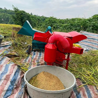Décortiqueuse de céréales à haut rendement, petite décortiqueuse polyvalente pour usage agricole, machine à décortiquer les grains diesel, essence, électrique