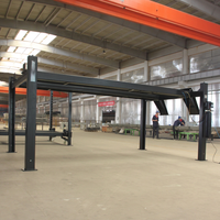 Vente en gros de ponts élévateurs hydrauliques à quatre poteaux pour l'alignement des roues, destinés aux garages de service commercial, à la réparation automobile et à l'entretien des véhicules, conformes aux normes CE.