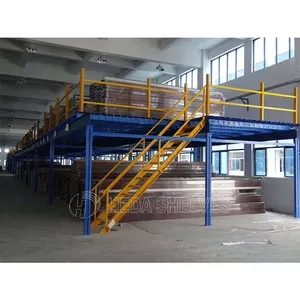 Strong load capacity steel structurePlatform, durable pallet rack supported mezzanine floor