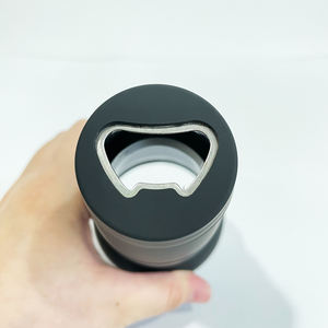 Ücretsiz kargo kırılmaz 304 paslanmaz çelik 12oz toz kaplı şişe soğutucu bira açacağı ile sıcak ve soğuk içecekler için - Product Image 5
