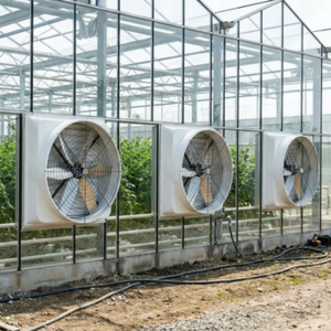 Ventilateur d'extraction électrique à haut débit d'air 26000 CFM pour serre, avec cadre en fibre de verre, protection IP55, pour refroidissement industriel et hangars - Product Image 1