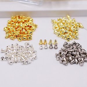 Bullet-Shaped Earplugs Copper Alloy 18K Gold Plated <b>Stud</b> <b>Earrings</b> DIY Jewelry Accessories - Product Image 4