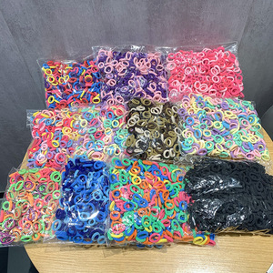 Élastiques à cheveux doux en polyester/nylon pour enfants, style européen et américain, haute élasticité, sans dommages, pour bébés - Product Image 4