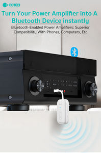 <span class=keywords><strong>Émetteur</strong></span>-<span class=keywords><strong>récepteur</strong></span> sans fil COTECI BT, adaptateur audio pour voyage en avion, <span class=keywords><strong>émetteur</strong></span>-<span class=keywords><strong>récepteur</strong></span> BT 3,5 mm pour <span class=keywords><strong>TV</strong></span>, haut-parleurs de voiture, casque - Product Image 3