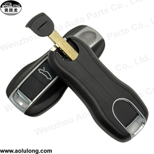 高品質車両キーシェル <span class=keywords><strong>3</strong></span>ボタン スマートリモートカーキーケース ポルシェ車用キーカバー - Product Image 4