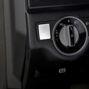 Mercedes-Benz Interior Fog <b>Light</b> <b>Switch</b> Button Sticker Metal Self-Adhesive Reusable <b>Door</b> Control Panel Accessory - Product Image 1