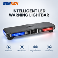 Barre lumineuse de signalisation LED SENKEN, intelligente, multifonctionnelle, pour les secours d'urgence, les ambulances, les véhicules de pompiers