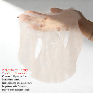 วัสดุทำแผ่นมาส์กหน้าแบบกระดาษ ผ้าไม่ทอแบบสปันเลซ ย่อยสลายได้ ผลิตจากเส้นใยสีสันสดใส ด้วยสารสกัดจากต้นซากุระเกาหลี รุ่น Y181 - Product Image 5