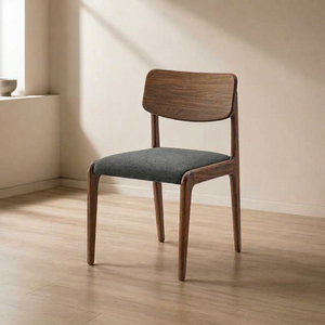 Chaise de salle à manger scandinave moderne en teck massif de qualité supérieure avec un design écologique pour les restaurants, les cafés, les hôtels et les salles à manger à domicile - Product Image 1