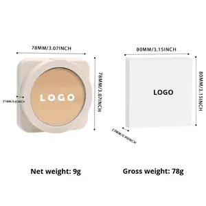 Bajo Moq Mate Cosméticos Maquillaje Etiqueta privada Maquillaje personalizado Corrector Control de aceite <span class=keywords><strong>Polvo</strong></span> de ajuste impermeable de larga duración - Product Image 6