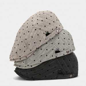 Sombrero Ivy con Diseño de Corazón, Moda Primavera 2025, Sombrero Ivy Plano a Rayas para Mujer - Product Image 1