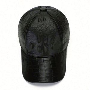 Casquettes de baseball pour hommes d'âge moyen et âgés, 6 panneaux, automne-hiver, nouveau motif crocodile - Product Image 5