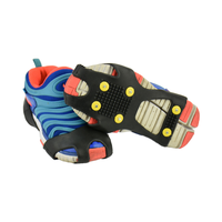 Crampons anti-glace pour la randonnée hivernale, le camping et la neige, avec pointes, en caoutchouc et métal, imperméables IPX-5, pour utilisation en montagne