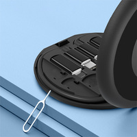 Kit de rangement pour câbles de données 6-en-1 Mini Type-C USB en plastique blanc 2026 pour l'extérieur