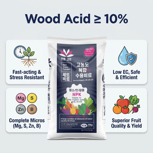 <span class=keywords><strong>Engrais</strong></span> soluble dans l'eau à base d'acide de bois NPK 20-20-20, biostimulant 100 % soluble pour toutes les cultures, fournisseur chinois - Product Image 3