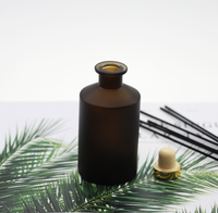 Diffuseur de parfum en verre de luxe à la mode, avec impression d'écran et vaporisateur à pompe, vente chaude